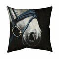Begin Home Decor 20 x 20 in. Horse with Harness-Double Sided Print Indoor Pillow 5541-2020-AN484
